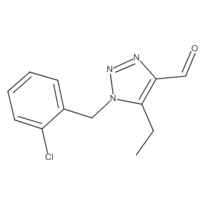 1-[(2-chlorophenyl)methyl]-5-ethyl-1H-1,2,3-triazole-4-carbaldehyde Structure