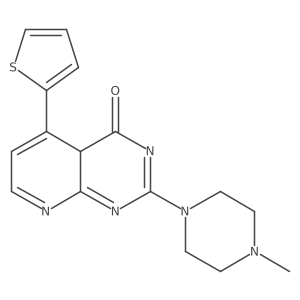 2-(4-methylpiperazin-1-yl)-5-thiophen-2-yl-4aH-pyrido[2,3-d]pyrimidin-4-one Structure