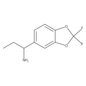 (S)-1-(2,2-Difluorobenzo[D][1,3]dioxol-5-YL)propan-1-amine结构式