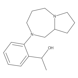 Benzenemethanol, 2-(hexahydro-1H-pyrrolo[1,2-a][1,4]diazepin-2(3H)-yl)-I+/--methyl-, (I+/-R)-结构式