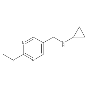 N-((2-(Methylthio)pyrimidin-5-yl)methyl)cyclopropanamine Structure