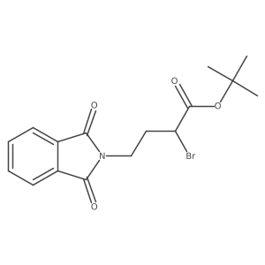 tert-Butyl 2-bromo-4-(1,3-dioxoisoindolin-2-yl)butanoate Structure