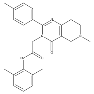 N-(2,6-dimethylphenyl)-2-(6-methyl-4-oxo-2-(p-tolyl)-5,6,7,8-tetrahydropyrido[4,3-d]pyrimidin-3(4H)-yl)acetamide Structure