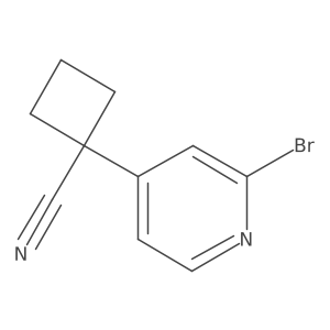Cyclobutanecarbonitrile, 1-(2-bromo-4-pyridinyl)-结构式