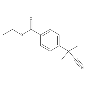 Ethyl 4-(2-Cyano-2-propyl)benzoate结构式