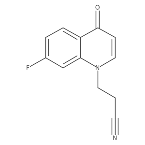 3-(7-Fluoro-4-oxoquinolin-1(4H)-yl)propanenitrile Structure