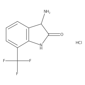 3-amino-7-(trifluoromethyl)-1,3-dihydro-2H-indol-2-one hydrochloride Structure