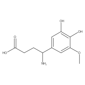4-Amino-4-(3,4-dihydroxy-5-methoxyphenyl)butanoic acid Structure