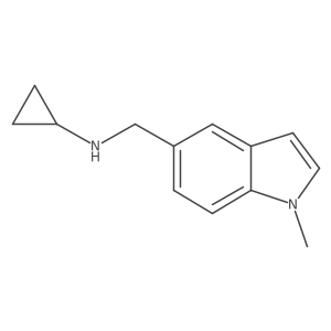 N-[(1-methyl-1H-indol-5-yl)methyl]cyclopropanamine结构式