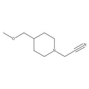 2-[4-(Methoxymethyl)piperidin-1-yl]acetonitrile Structure