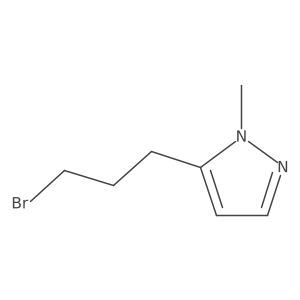 5-(3-bromopropyl)-1-methyl-1H-pyrazole结构式