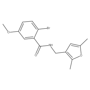 2-bromo-N-[(2,5-dimethylfuran-3-yl)methyl]-5-methoxybenzamide Structure