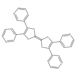 4,4',5,5'-Tetra(pyridin-3-yl)-2,2'-bi(1,3-dithiolylidene)结构式