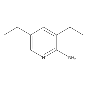 3,5-Diethyl-2-pyridinamine结构式