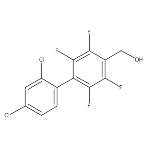 (2',4'-Dichloro-2,3,5,6-tetrafluoro-biphenyl-4-yl)-methanol结构式
