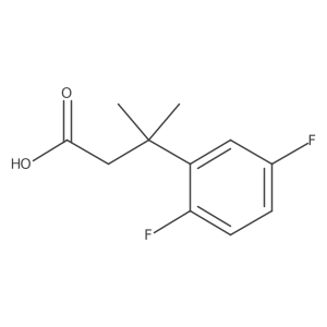 3-(2,5-Difluorophenyl)-3-methylbutanoic acid结构式