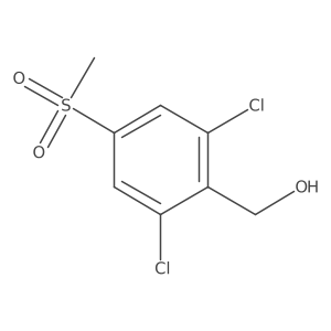 (2,6-Dichloro-4-(methylsulfonyl)phenyl)methanol结构式