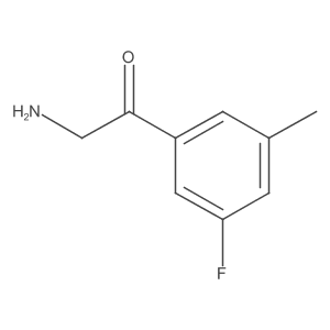 2-Amino-1-(3-fluoro-5-methylphenyl)ethan-1-one结构式