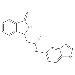 N-(1H-indol-5-yl)-2-(3-oxo-2,3-dihydro-1H-isoindol-1-yl)acetamide Structure