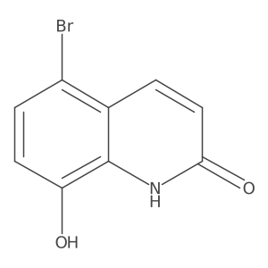 5-Bromo-8-hydroxyquinolin-2(1H)-one结构式