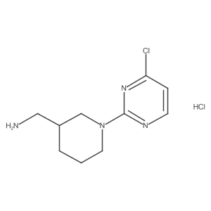 (1-(4-Chloropyrimidin-2-yl)piperidin-3-yl)methanamine hydrochloride Structure