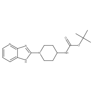 tert-butyl (1-(3H-imidazo[4,5-b]pyridin-2-yl)piperidin-4-yl)carbamate Structure