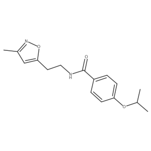 4-isopropoxy-N-(2-(3-methylisoxazol-5-yl)ethyl)benzamide Structure