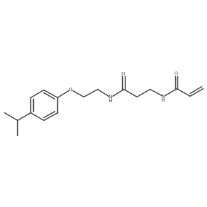 N-[2-({2-[4-(propan-2-yl)phenoxy]ethyl}carbamoyl)ethyl]prop-2-enamide结构式