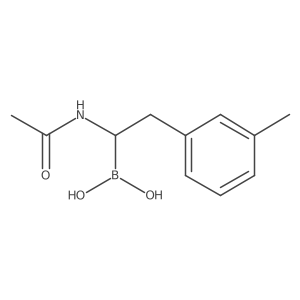 (1-Acetamido-2-(m-tolyl)ethyl)boronic acid结构式