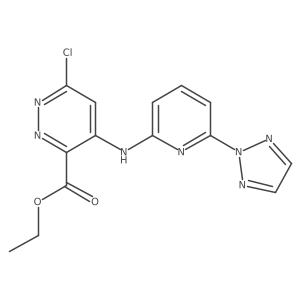 ethyl 4-(6-(2H-1,2,3-triazol-2-yl)pyridin-2-ylamino)-6-chloropyridazine-3-carboxylate Structure