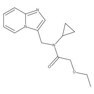 N-cyclopropyl-2-ethoxy-N-(imidazo[1,2-a]pyridin-3-ylmethyl)acetamide Structure