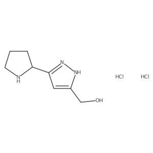 (5-Pyrrolidin-2-yl-2H-pyrazol-3-yl)-methanol dihydrochloride Structure