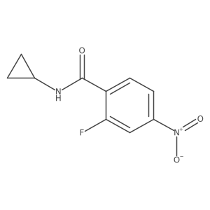 N-cyclopropyl-2-fluoro-4-nitrobenzamide Structure