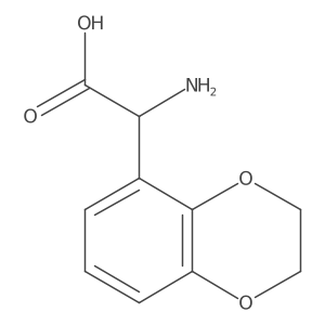 2-Amino-2-(2,3-dihydro-1,4-benzodioxin-5-yl)acetic acid结构式