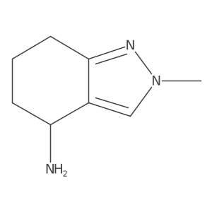 2-Methyl-4,5,6,7-tetrahydro-2H-indazol-4-amine Structure