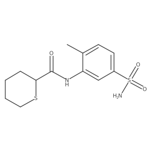 2H-Thiopyran-2-carboxamide, N-[5-(aminosulfonyl)-2-methylphenyl]tetrahydro-结构式
