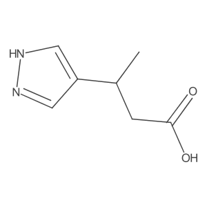 3-(1H-pyrazol-4-yl)butanoic acid结构式