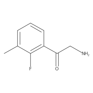2-Amino-1-(2-fluoro-3-methylphenyl)ethan-1-one结构式