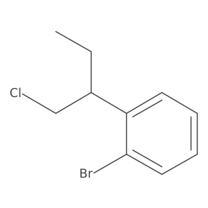 1-Bromo-2-(1-chlorobutan-2-yl)benzene Structure
