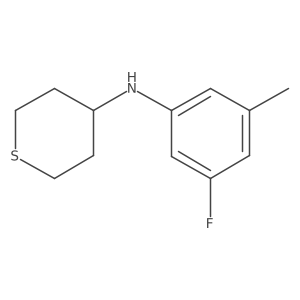 N-(3-Fluoro-5-methylphenyl)tetrahydro-2H-thiopyran-4-amine Structure