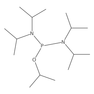 Isopropyl-N,N,N',N'-tetraisopropylphosphorodiamidite结构式
