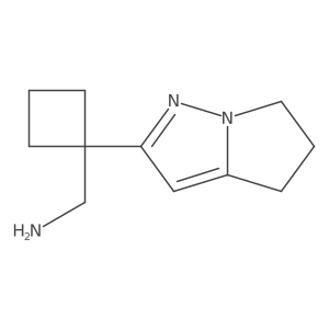 (1-(5,6-Dihydro-4H-pyrrolo[1,2-b]pyrazol-2-yl)cyclobutyl)methanamine结构式