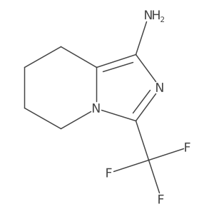 3-(Trifluoromethyl)-5,6,7,8-tetrahydroimidazo[1,5-a]pyridin-1-amine Structure
