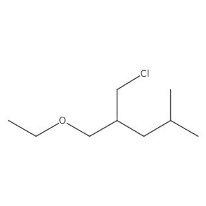 2-(Chloromethyl)-1-ethoxy-4-methylpentane Structure