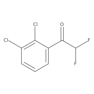 1-(2,3-Dichlorophenyl)-2,2-difluoroethanone结构式