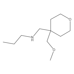 {[4-(Methoxymethyl)oxan-4-yl]methyl}(propyl)amine Structure