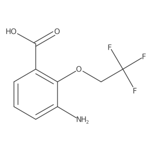 3-Amino-2-(2,2,2-trifluoroethoxy)benzoic acid结构式