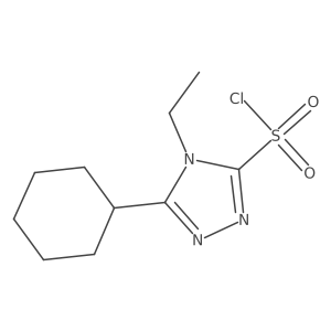 5-cyclohexyl-4-ethyl-4H-1,2,4-triazole-3-sulfonyl chloride Structure