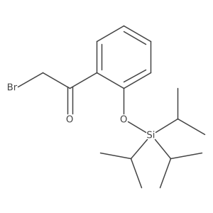 2-Bromo-1-[2-[[tris(1-methylethyl)silyl]oxy]phenyl]ethanone Structure