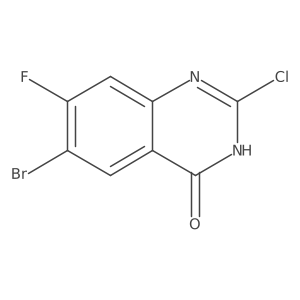 6-Bromo-2-chloro-7-fluoroquinazolin-4-ol结构式